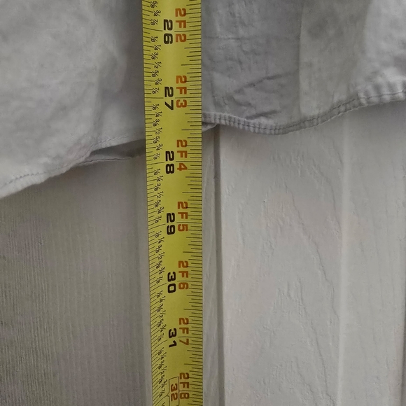 Zara contrast combination Frills Ruffle blouse top Womens Extra Large White Navy - Picture 6 of 7